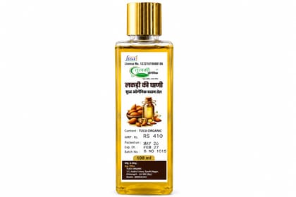 Tulsi Organic Cold Pressed Almond Oil (100 ml) Tulsi Organic Cold Pressed Almond Oil (100 ml)