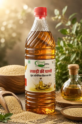 Tulsi Organic Cold pressed Pure Sesame Oil - 1 Litre Tulsi Organic Cold pressed Pure Sesame Oil - 1 Litre