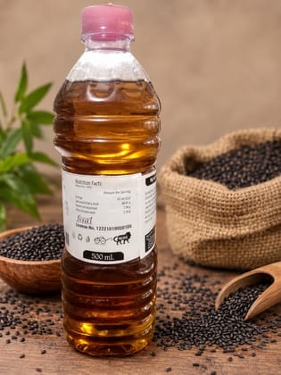 Tulsi Organic Cold-Pressed Black Sesame Oil - 500 ml Tulsi Organic Cold-Pressed Black Sesame Oil - 500 ml