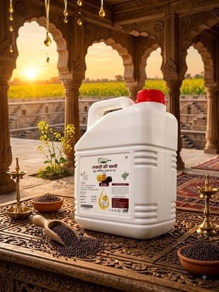 Tulsi Organic Cold Pressed Black Mustard Oil (5 Litre) Tulsi Organic Cold Pressed Black Mustard Oil (5 Litre)